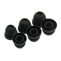 Gumki Bi-flange do słuchawek dousznych 5.5 - 7.0 mm S,M,L czarne