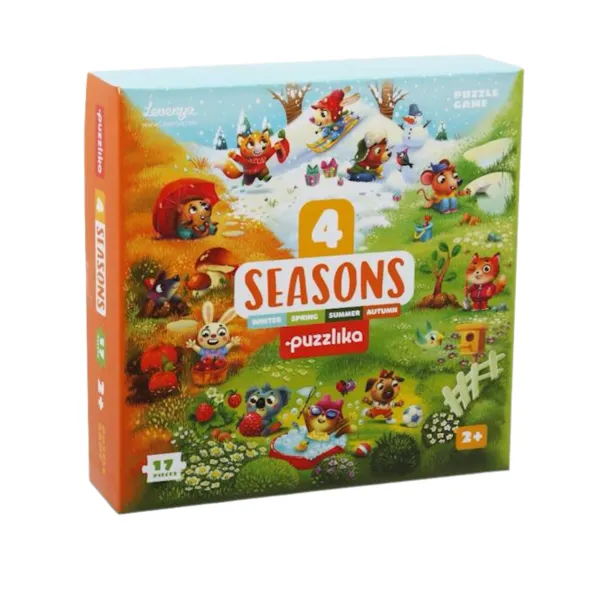 Puzzle 17 elementów. 4 niesamowite pory roku zdjęcie 3