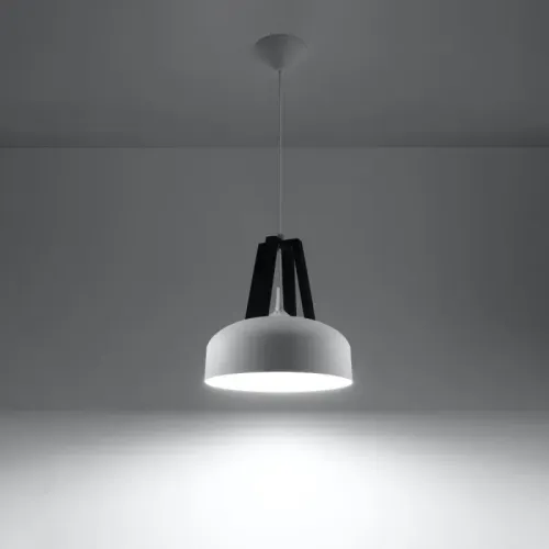 Lampa wisząca CASCO biała/czarna na Arena.pl
