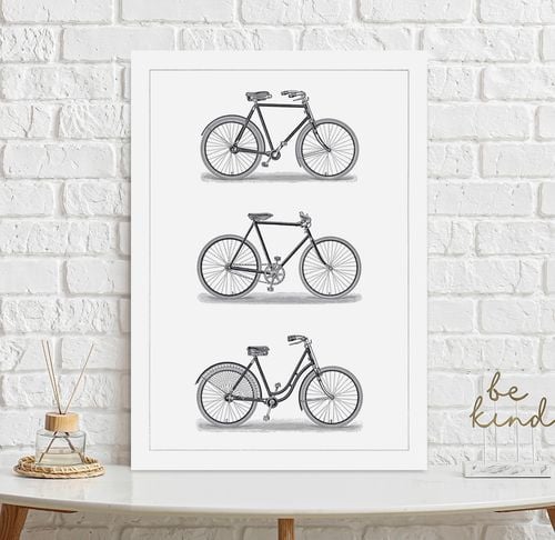 Plakat kolarzówka rowery vintage 21x29,7 cm A4 na Arena.pl
