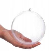 Bombki Choinkowe - 10 KULE AKRYLOWE Plastikowe Składane Przeźroczyste