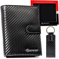 elegancki portfel męski z systemem rfid protect — rovicky