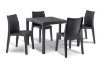 ZESTAW MEBLI OGRODOWYCH STÓŁ +4 KRZESŁA LADY MINI