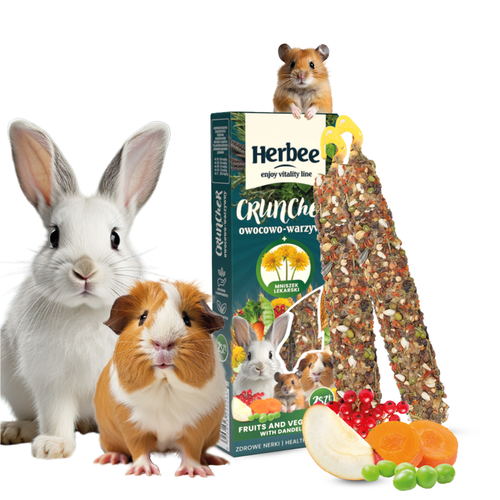 Przysmak dla gryzoni i królików 115g owocowo warzywny z mniszkiem lekarskim na Arena.pl