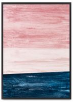 Plakat abstrakcja horyzont geometria 50x70 cm w czarnej ramie