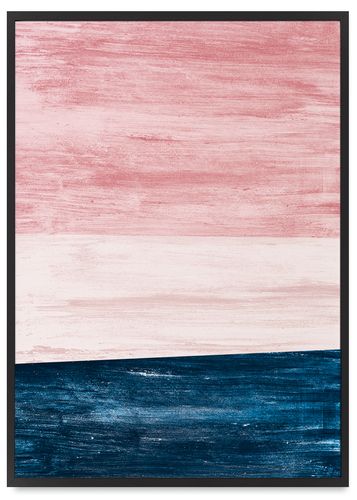 Plakat abstrakcja horyzont geometria 40x50 cm w czarnej ramie na Arena.pl