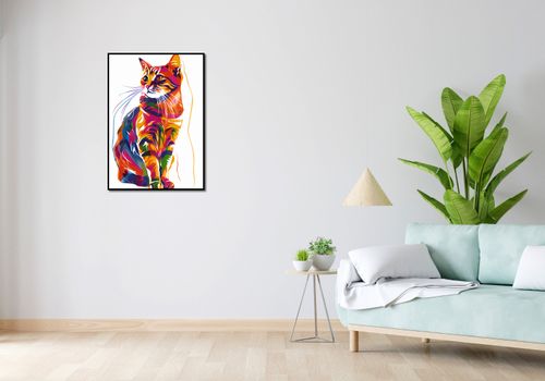Plakat 59,4x84,1cm Nasycony Kot na Arena.pl
