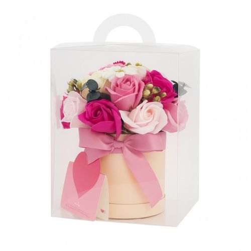 flower box, bukiet zapachowych kwiatów mydlanych w pudełku 16х16x23cm na Arena.pl