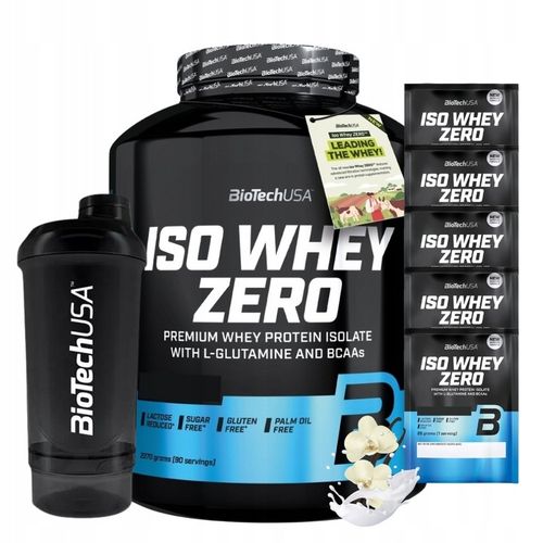 BIOTECH ISO WHEY ZERO 2270 g BIAŁKO + GRATIS 5x ISO WHEY ZERO 25g + SHAKER na Arena.pl