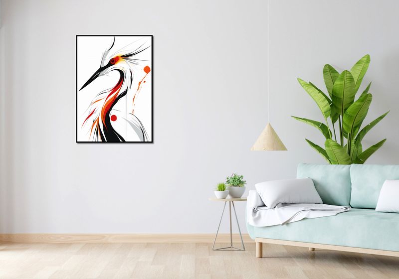 Plakat 64x90cm Bocian zdjęcie 4