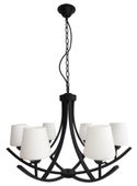 Londyn zwis 6x60W E27 czarny