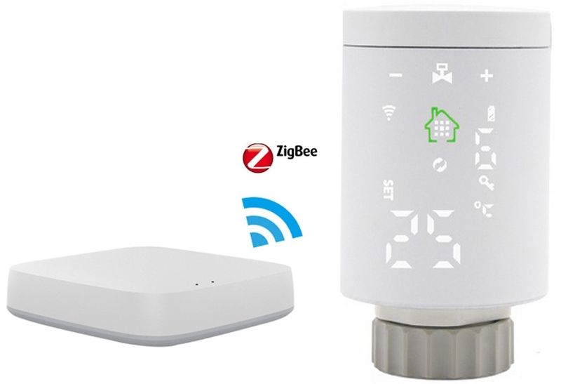 INTELIGENTNA GŁOWICA TERMOSTAT DO KALORYFERA TUYA ZIGBEE WIFI Idomtuya zdjęcie 9