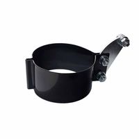 Obejma tłumika WSK125 duża czarna plus uchwyt  /PL/