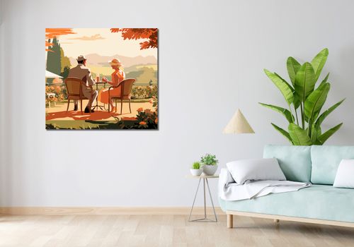 Obraz 100x90cm Retro Randka na Arena.pl