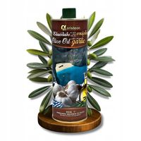 Oliwa z oliwek TŁOCZONA NA ZIMNO z czosnkiem GRECKA 500ml EXTRA VIRGIN