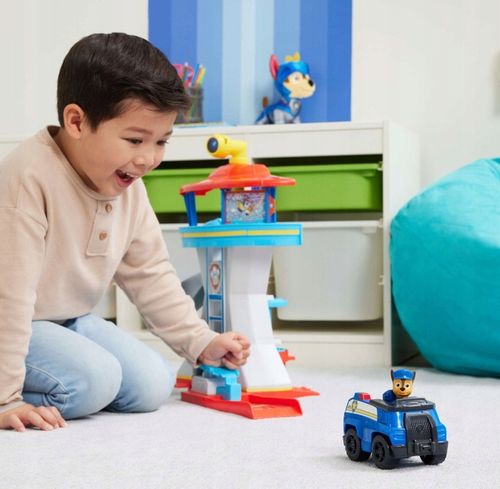 PSI PATROL DUŻA BAZA ZE ZJEŻDŻALNIĄ + CHASE FIGURKA I POJAZD RADIOWÓZ na Arena.pl