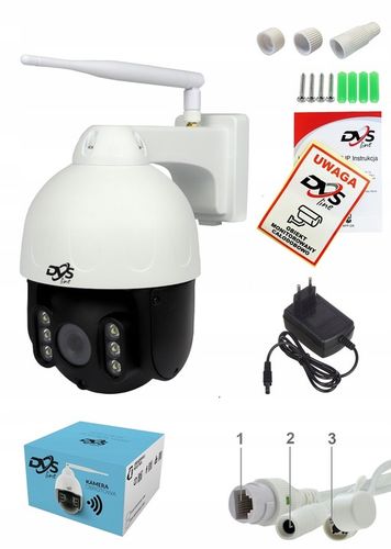 BEZPRZEWODOWA ZEWNĘTRZNA KAMERA WIFI OBROTOWA IP 8Mpx 4K DVS MONITORING P2P na Arena.pl