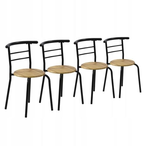 ZESTAW MEBLI ERGONOMICZNY 4 KRZESŁA STÓŁ DO KUCHNI SALONU JADALNI LUGO na Arena.pl