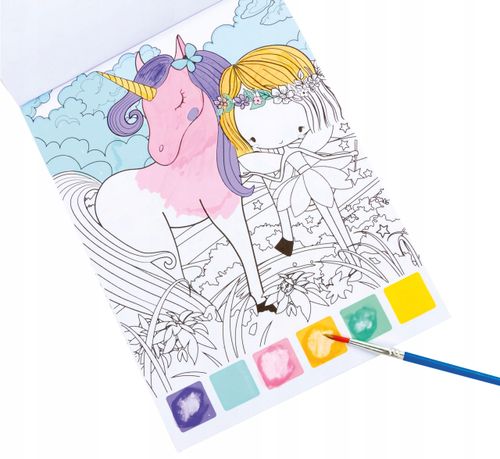 Malowanka Z Farbami I Pędzelkiem Wróżki Kidea 1942 na Arena.pl