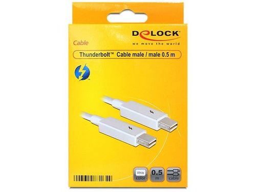 KABEL THUNDERBOLT M/M 0.5M BIAŁY DELOCK na Arena.pl