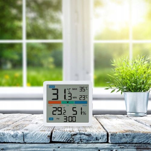 Termometr zewnętrzny pokojowy wewnętrzny Higrometr Stacja Pogodowa Manta na Arena.pl