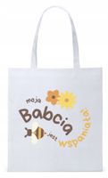 Dla Babci Babuni Prezent Torba Eco Biała Shopper Z Nadrukiem Ze Zdjęciem