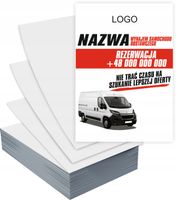 Ulotki A6 5000 szt firmowe WYNAJEM AUT DOSTAWCZYCH + PROJEKT GRATIS