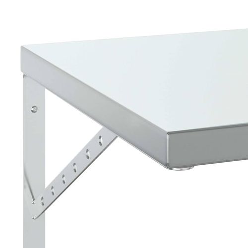 Półki ścienne, 2 szt., 75x40 cm, srebrna stal nierdzewna na Arena.pl