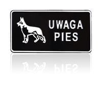 tablica 15*29cm uwaga pies - tab d p6