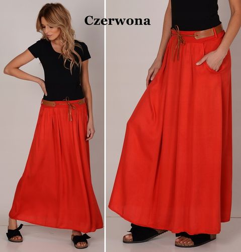 ZWIEWNA DŁUGA SPÓDNICA MAXI DO KOSTEK BOHO ! S,M,L na Arena.pl
