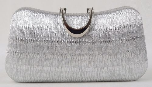Torebka kopertówka puzderko wieczorowa elegancka wizytowa srebrna na Arena.pl
