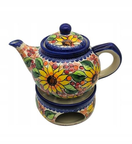 CZAJNIK Z PODGRZEWACZEM CERAMIKA BOLESŁAWIEC na Arena.pl