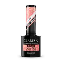 CLARESA Brush Easy Gel Żel do paznokci - Glitter Peach 5 g