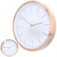 ZEGAR SCIENNY Loft biały do kuchni salonu duży nowoczesny design aluminium