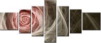 160CM 70CM OBRAZ 7 ELEM RÓŻA KTALNA JASNY RÓŻ ŚCIENNY