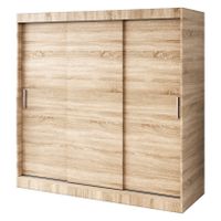 Szafa Przesuwna 200cm GOLD Sonoma Garderoba RÓŻNE KONFIGURACJE