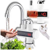 PODGRZEWACZ DO WODY ELEKTRYCZNY PRZEPŁYWOWY STOPNI WYŚWIETLACZ LCD 3000W