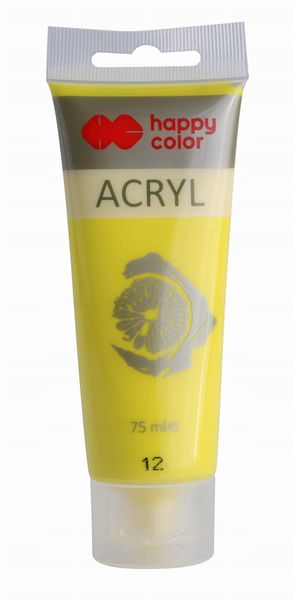 FARBA AKRYLOWA 75ML CYTRYNOWA (12) 6166 zdjęcie 1
