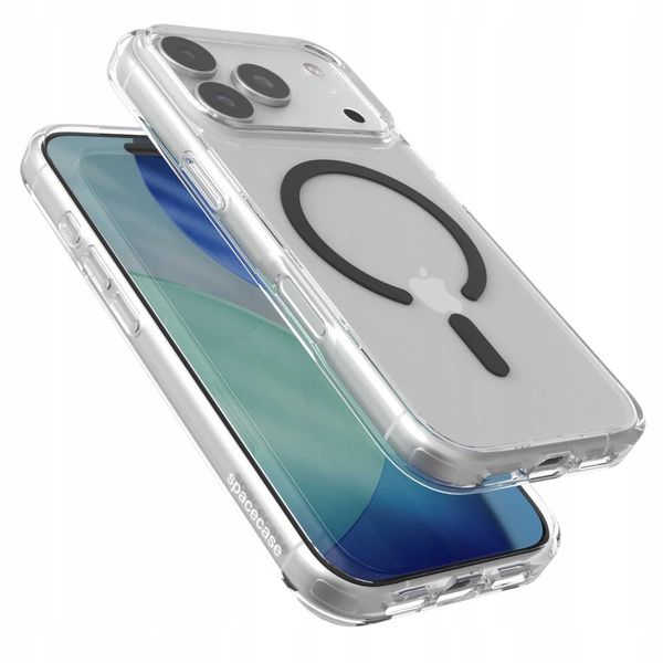 Spacecase Clear Mag Iphone 17 Pro Black zdjęcie 4