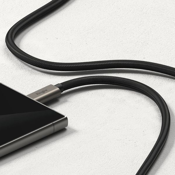ringke usb 3.2 gen 2x2 type-c cable pd240w 200cm black zdjęcie 4
