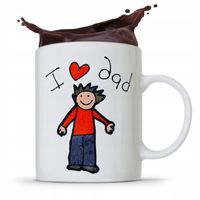 Kubek Na Dzień Ojca Dla Taty I Love Dad Prezent Z Nadrukiem Ze Zdjęciem