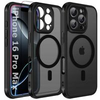ETUI do IPHONE 16 Pro Max do Magsafe MATOWE MAGNETYCZNE WZMACNIANE 2x SZKŁO