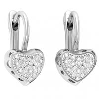 SREBRNE KOLCZYKI SERCA SERDUSZKA ZAPIĘCIA ANGIELSKIE SREBRO PRÓBY 925