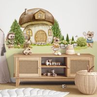 Naklejka Domek Grzyb DK474