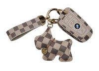 BMW etui na kluczyk ELEGANCKIE etui na pilot + brelok + PIESEK F01 F10 F20