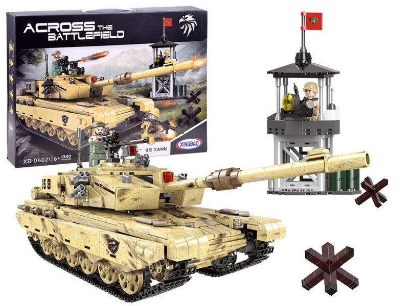 Klocki czołg 99 + wieża kontrolna 1340 el. zdjęcie 1