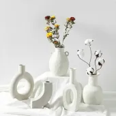 Ceramiczny wazon dekoracyjny w stylu nordyckim D