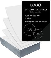 Ulotki A5 100 szt firmowe reklamowe STYLIZACJA PAZNOKCI + PROJEKT GRATIS