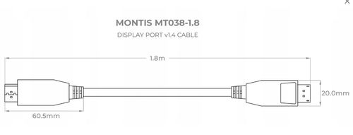 kabel display port displayport dp 1.4 8k 4k dsc na Arena.pl