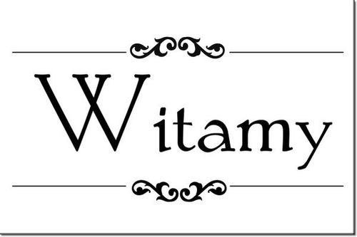 90 60CM OBRAZ NAPIS ...WITAMY DRUK PŁÓTNO RAMA na Arena.pl